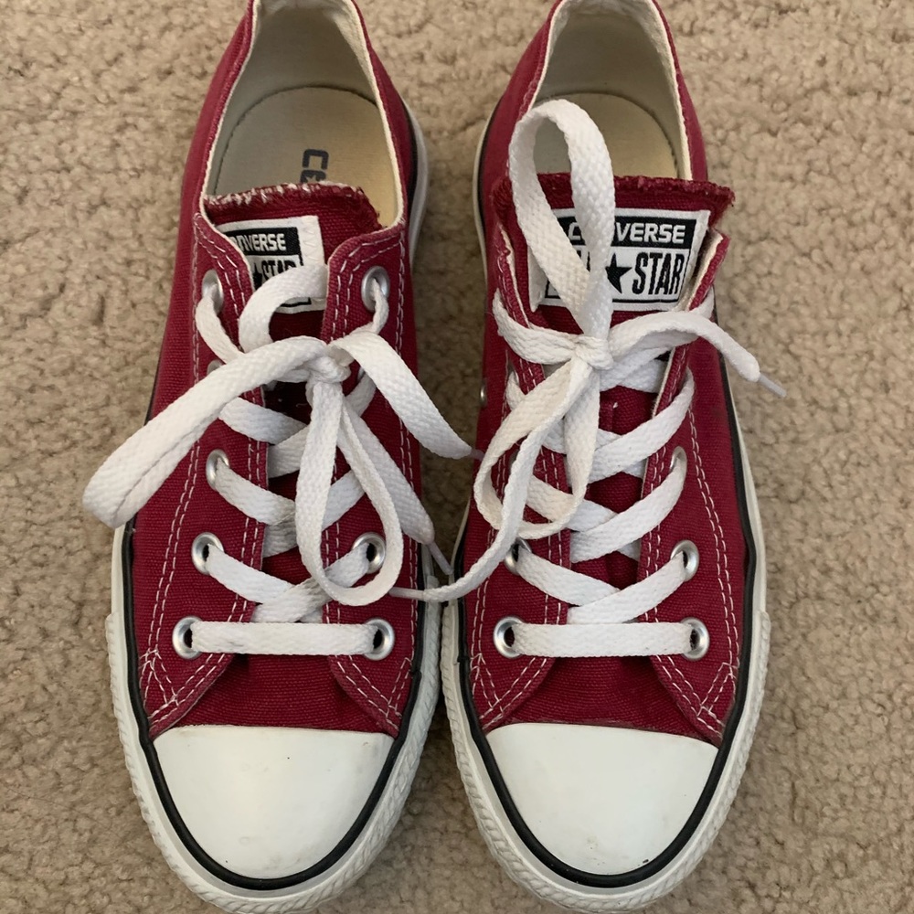 Maroon Converse